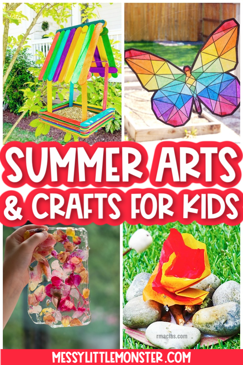 Easy and Fun Summer Arts and Crafts for Kids - Messy Little Monster